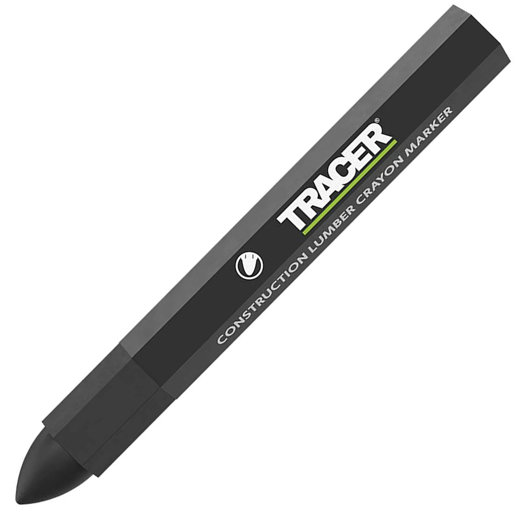 TRACER ACM1 Construction Lumber Crayon Markers (12pk) - Black