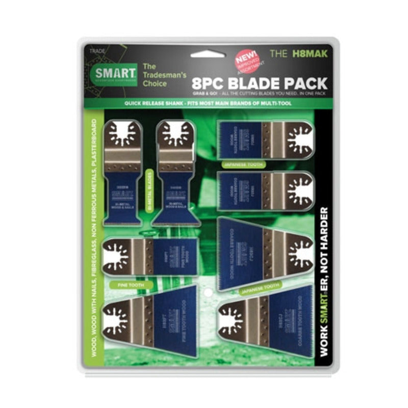 SMART Multi tool Blade Set Trade 8 Piece  H8mak