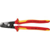 KNIPEX 95 18 225 StepCut® XL VDE Insulated Cable Shears, 225mm