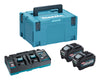 Makita  40v powerpack - 2 x 5ah + dual charger + Makpac case 191u20-2