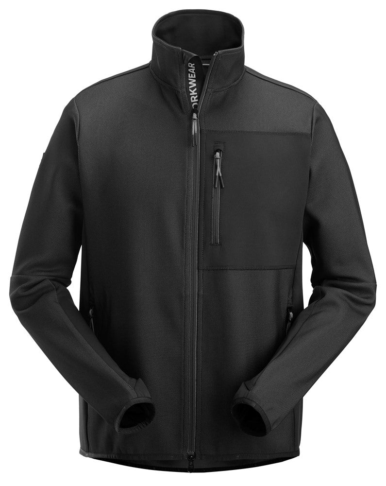 Snickers 8045 FlexiWork, Full Zip Midlayer Jacket black