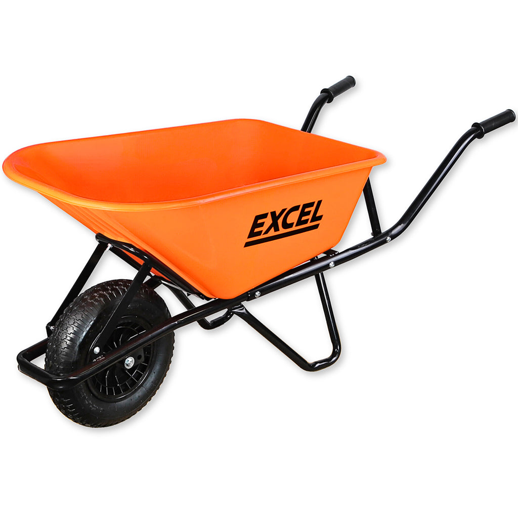 Excel Heavy Duty 100L Wheelbarrow garden HDPE Plastic Tray 30372