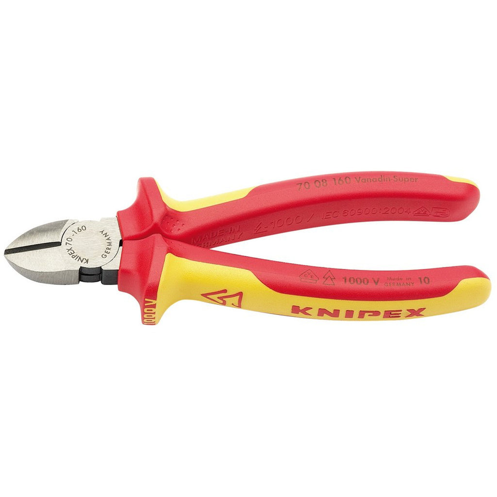 KNIPEX 31926 70 08 160UKSBE VDE Fully Insulated Diagonal Side Cutters, 160mm