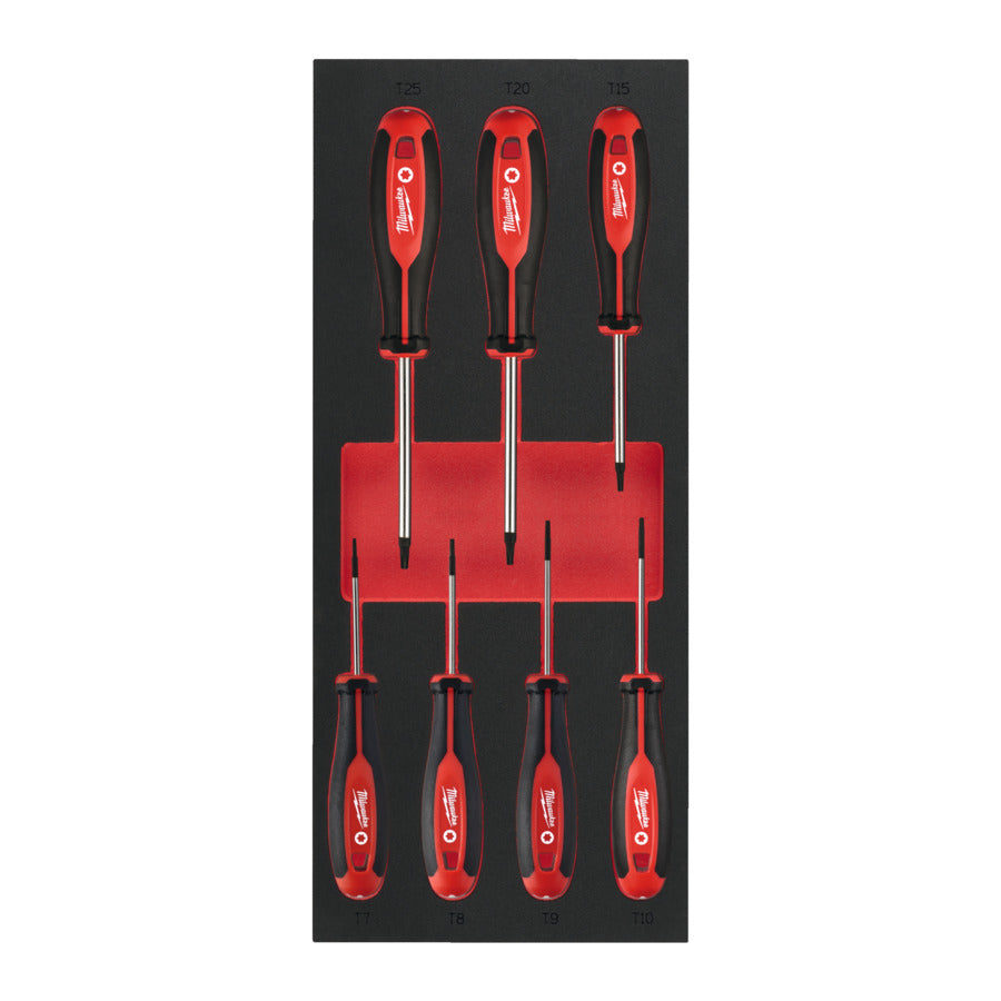 Milwaukee Screwdriver torx TX Set 1 Foam Insert 7pc 4932492391