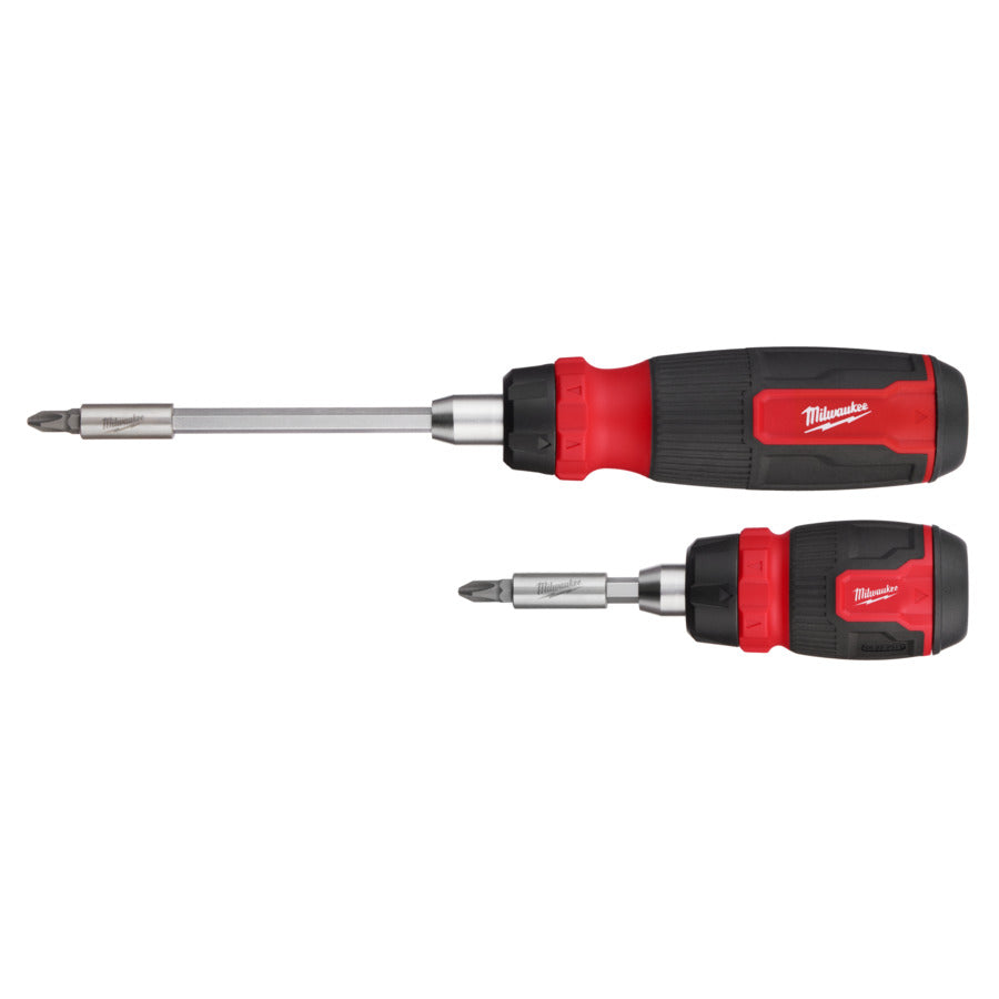 Milwaukee 2 pc Ratcheting and Compact Ratcheting Multi-Bit Screwdriver Kit 4932492811