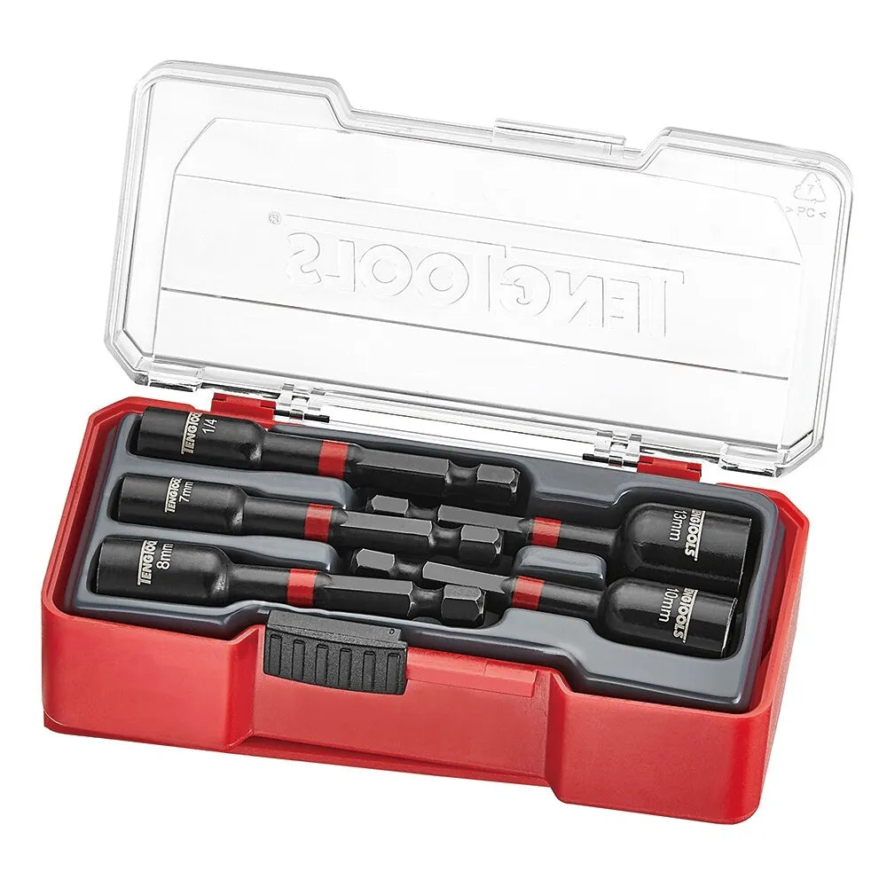 Teng Tools  Impact Nut Setter Set With Belt Clip 5 Pieces TJNS05