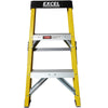 Excel Electricians Fibreglass Step Ladder 3 Tread 0.76m Heavy Duty 7403