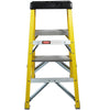 Excel Electricians Fibreglass Step Ladder 3 Tread 0.76m Heavy Duty 7403