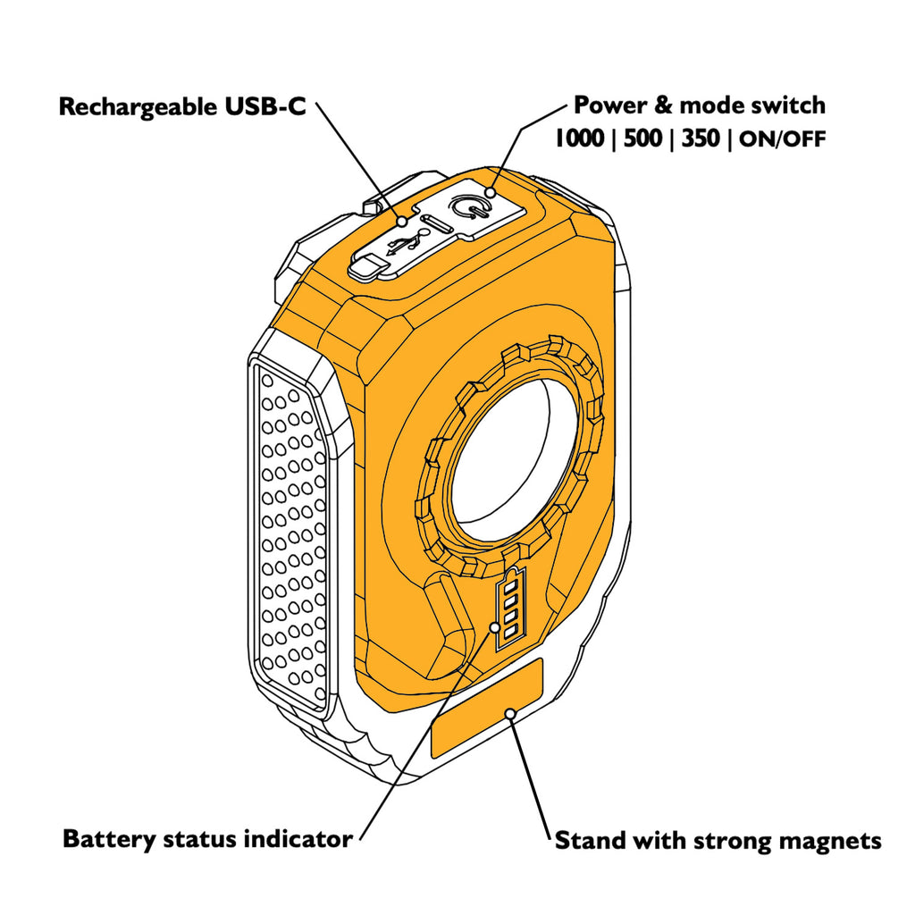 JCB pocket 1000 lumen work light JCB-WL-POCKET