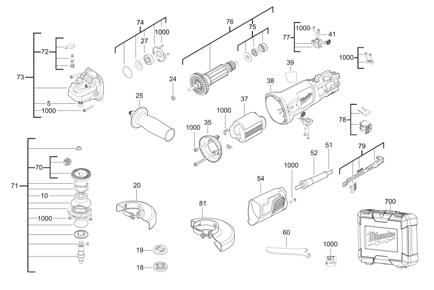 AG800-115E 110V spare parts