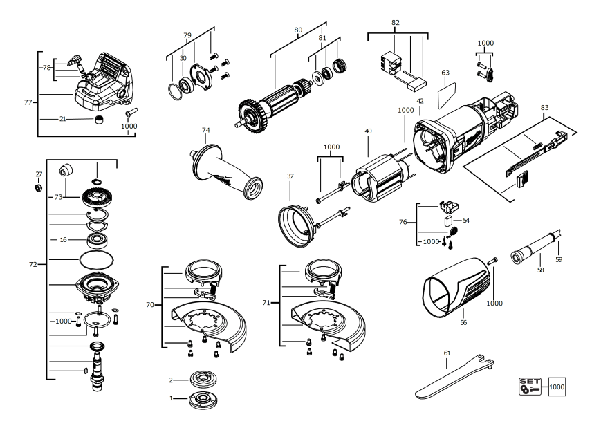 AGV10-125EK 110V spare parts