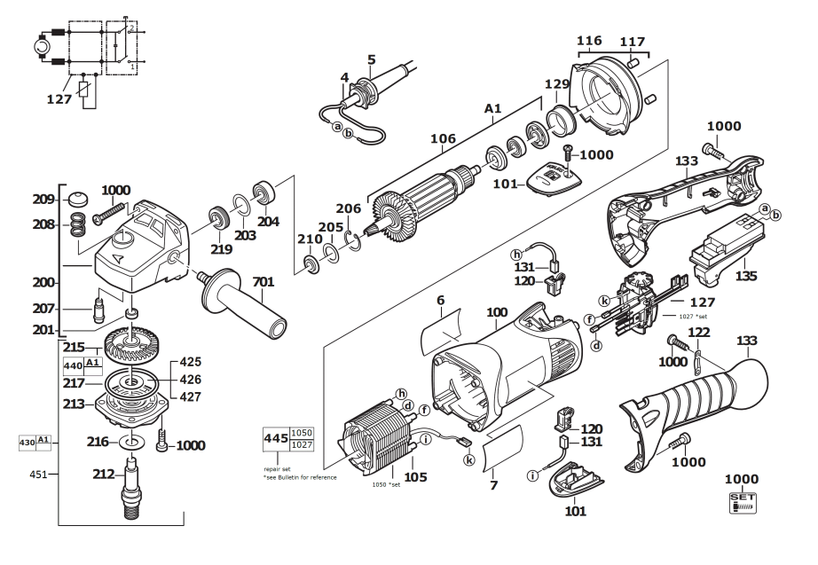 AP12QE 240V spare parts