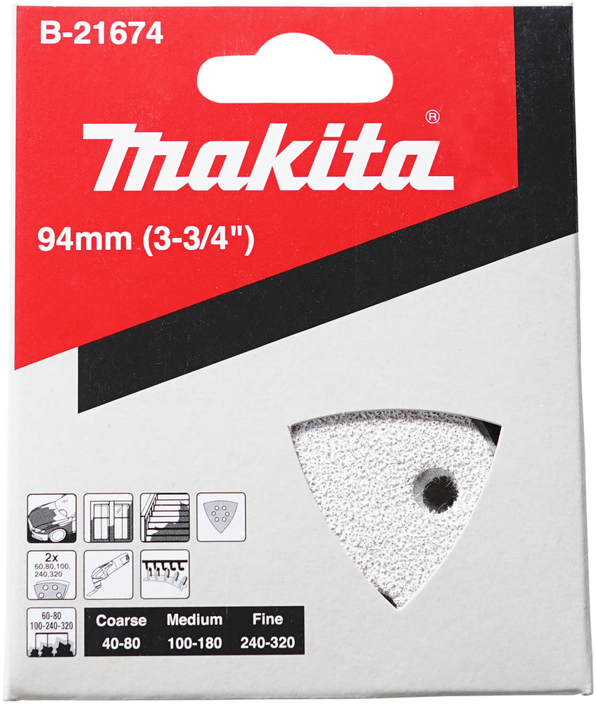 Makita Abrasive paper set 94 mm B-21674