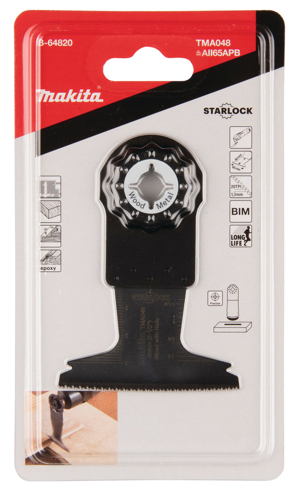 Makita Plunge Cut Saw STARLOCK multitool Blade 65 mm B-64820