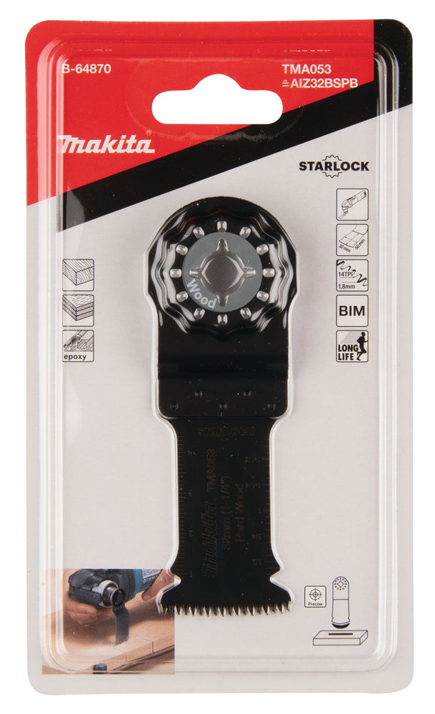 Makita Plunge Cut Saw STARLOCK multitool Blade 32 mm B-64870