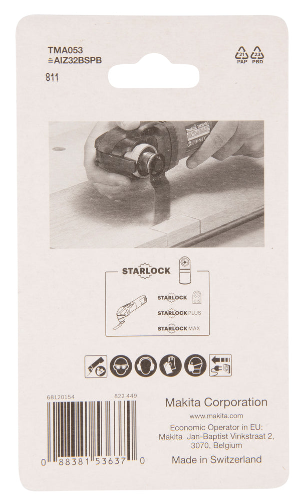 Makita Plunge Cut Saw STARLOCK multitool Blade 32 mm B-64870