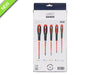 Bahco XMAS ERGO™ Slim VDE Insulated Screwdriver Set 5 Pc BE-9882SL