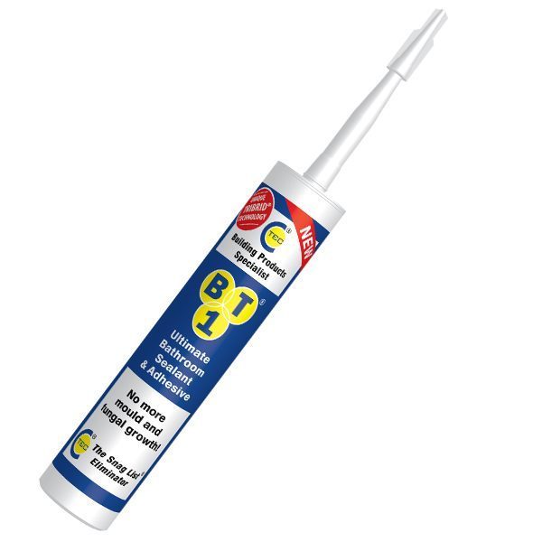 BT1 Ultimate Bathroom Sealant & Adhesive 290ml White 535101