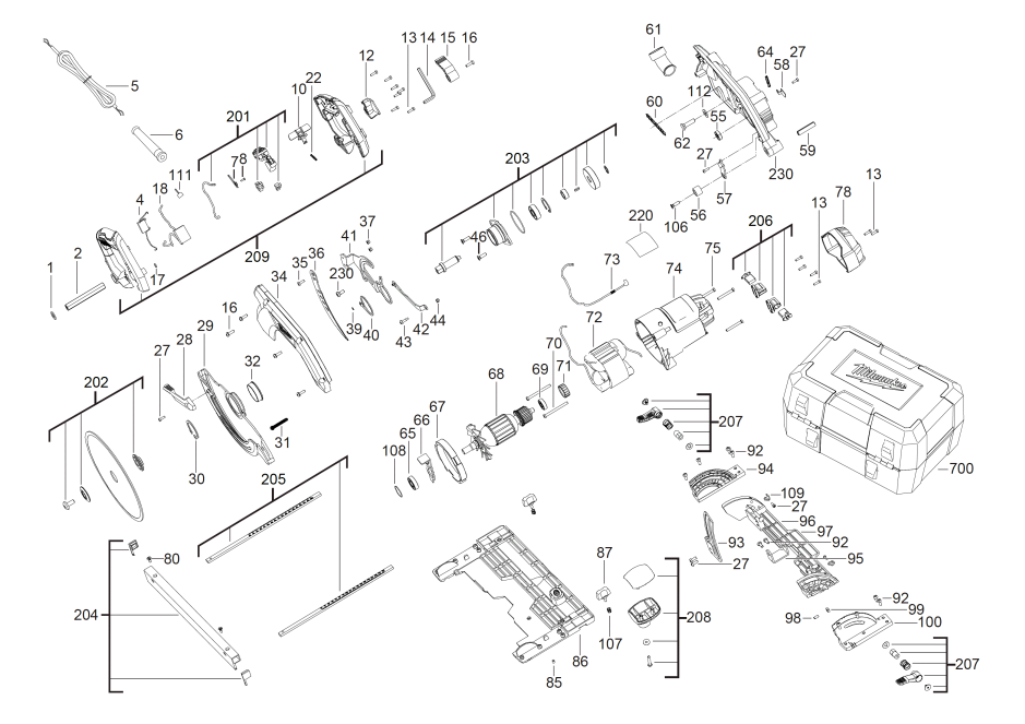 CS85CBE 240V spare parts