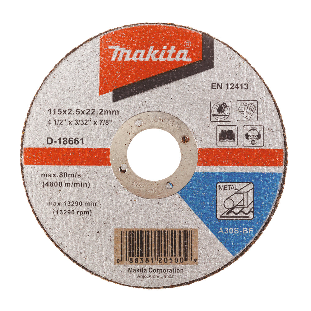 Makita Cut-Off Wheel 115 x 2,5 x 22,23 mm D-18661