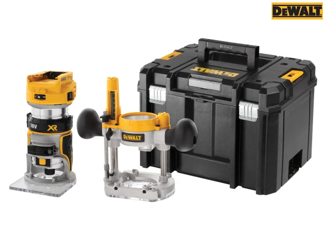 Dewalt DCW604NT XR 1/4in Twin Base Router 18V Bare Unit