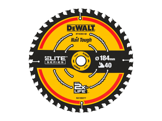 Dewalt DT10303-QZ ELITE™ Series Framing Circular Saw Blade 184 x 16mm x 40T