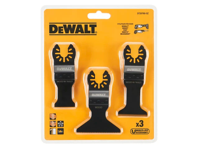 Dewalt DT20760-QZ Oscillating Blade Set, 3 Piece