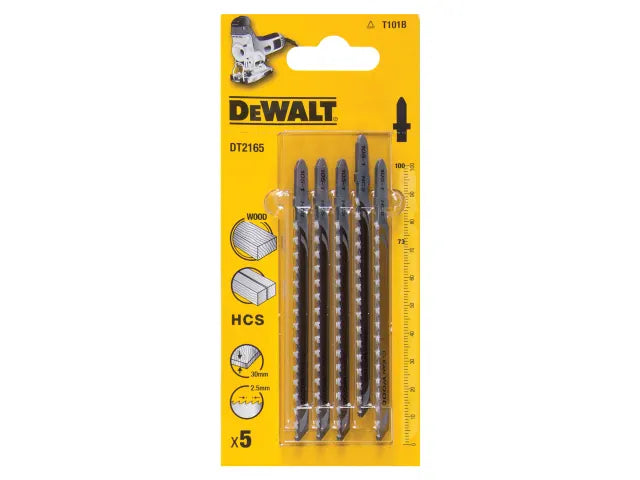 Dewalt DT2165-QZ HCS Wood Jigsaw Blades Pack of 5 T101B