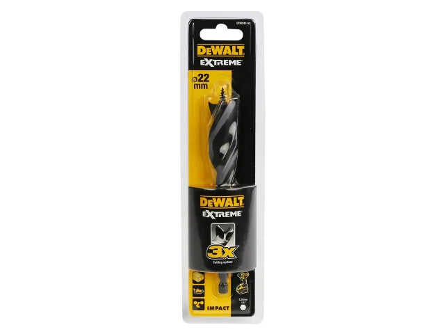 Dewalt DT90242-QZ Extreme Tri-Flute Spade Bit 22 x 152mm