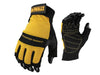 Dewalt DPG23L Fingerless Synthetic Padded Leather Palm Gloves - Large