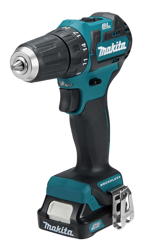 Makita 12v Max CXT Cordless Brushless Drill Driver kit Inc 2x 2.0Ah Batts DF332DSAJ