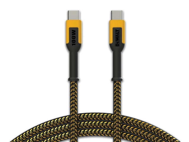 Dewalt DWT1310006 USB C to USB C 100W Reinforced Charging Cable 1.2m (4ft)