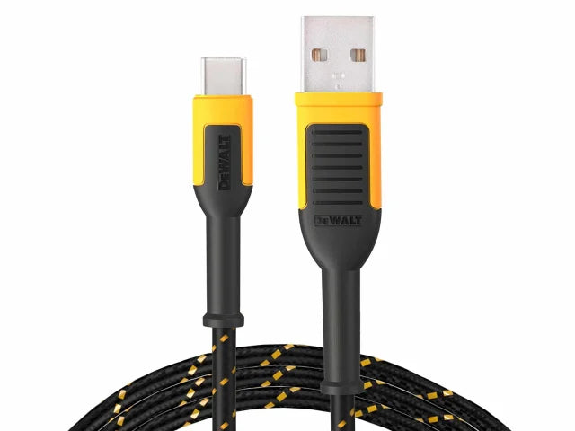 Dewalt DWT1311361 USB A to USB C Reinforced Charging Cable 1.2m (4ft)