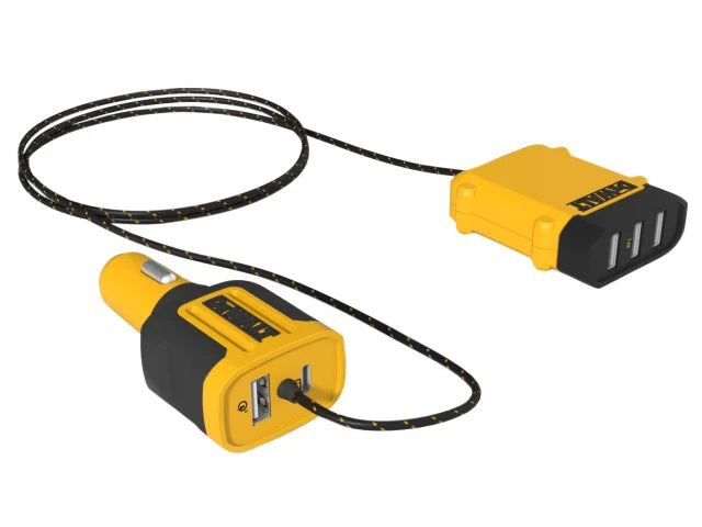 Dewalt DWT1410475 5-Port Front and Back Seat USB Charger