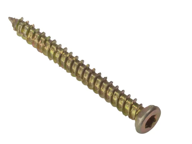 ForgeFix 10CFS122 Concrete Frame Screw TORX® Compatible High-Low Thread ZYP 7.5 x 122mm Bag 10