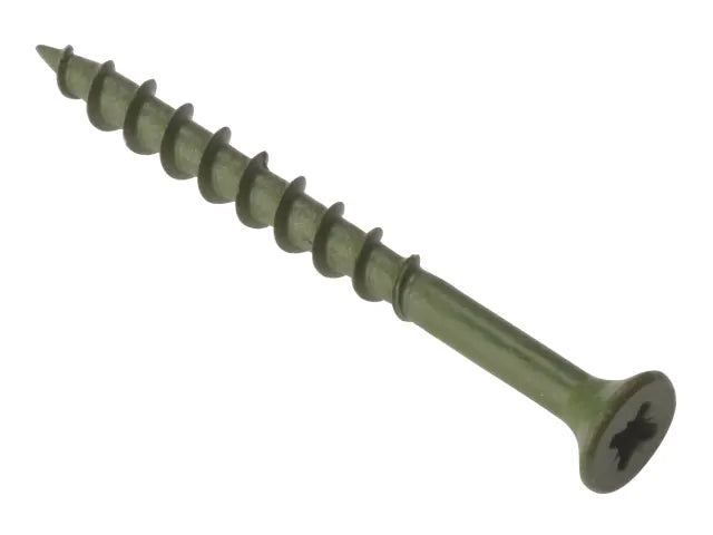 ForgeFix DS4560 Decking Screw Pozi Compatible ST Green Anti-Corrosion 4.5 x 60mm Box 200