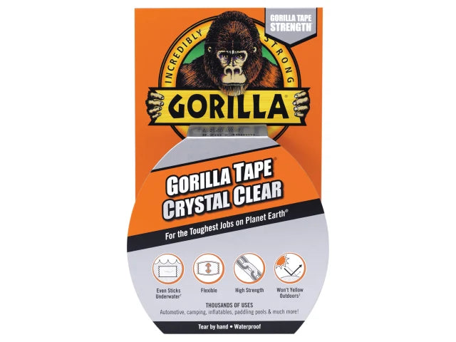 Gorilla Tape® 48mm x 8.2m Crystal Clear GRGCLTAPE48