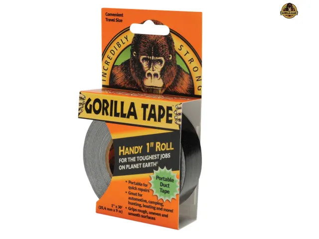 Gorilla Tape® Handy Roll 25mm x 9m Black GRGTHR