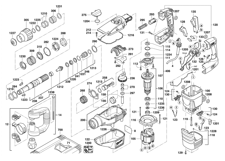 K500S 110V spare parts