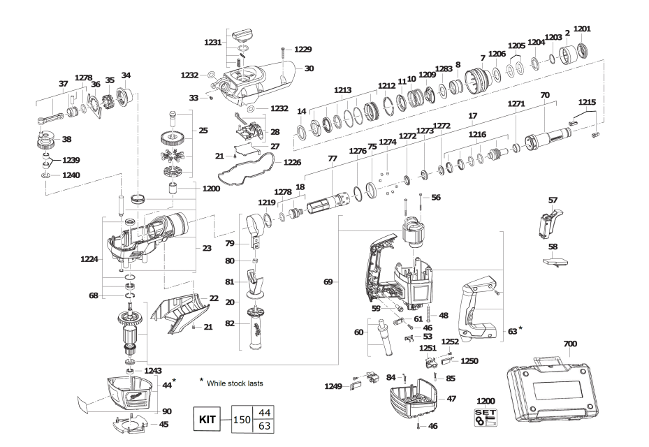 K540S 240V spare parts