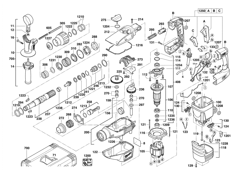 K545S 110V spare parts