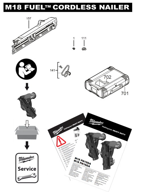 M18FN16GA spare parts