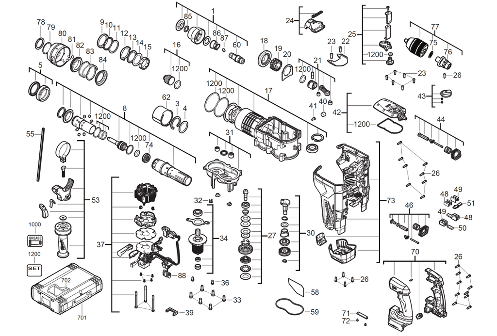 M18ONEFHPX spare parts