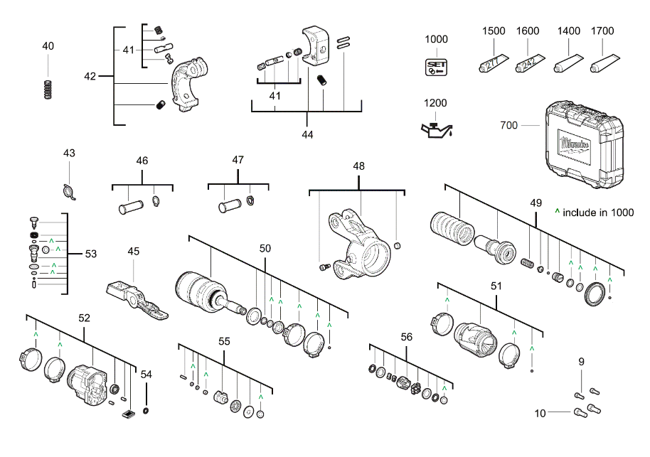 M18ONEHCCT60 spare parts