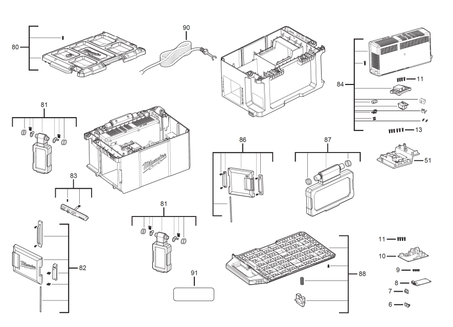 M18POALC 240V spare parts