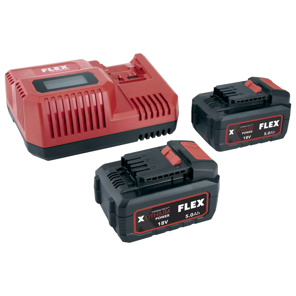 Flex 18v 5ah battery and charger bundle pack P-Set 55 R/BS  Power 55 R 532742