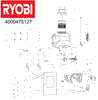 Ryobi RY18BPSA 18V Backpack Sprayer spare parts