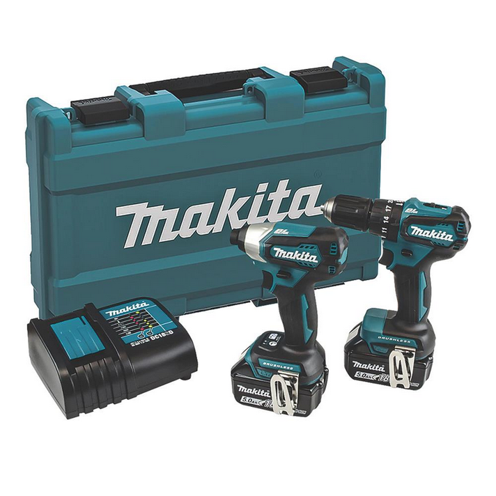 Makita DLX2221ST 18V LXT Brushless Twin Pack with 2x 5.0Ah