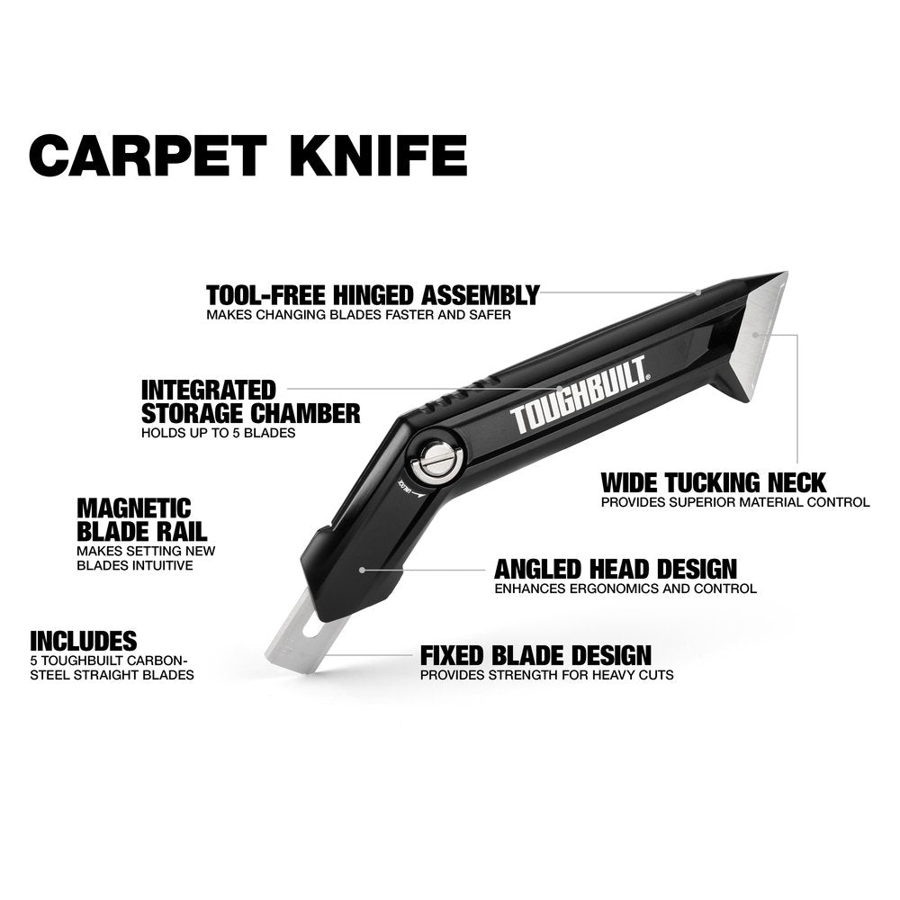 Toughbuilt Carpet Knife + tuck tool TB-H4-11-CK