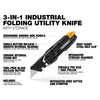 Toughbuilt Pry Bar Utility Knife with Storage TB-H4-12-IST